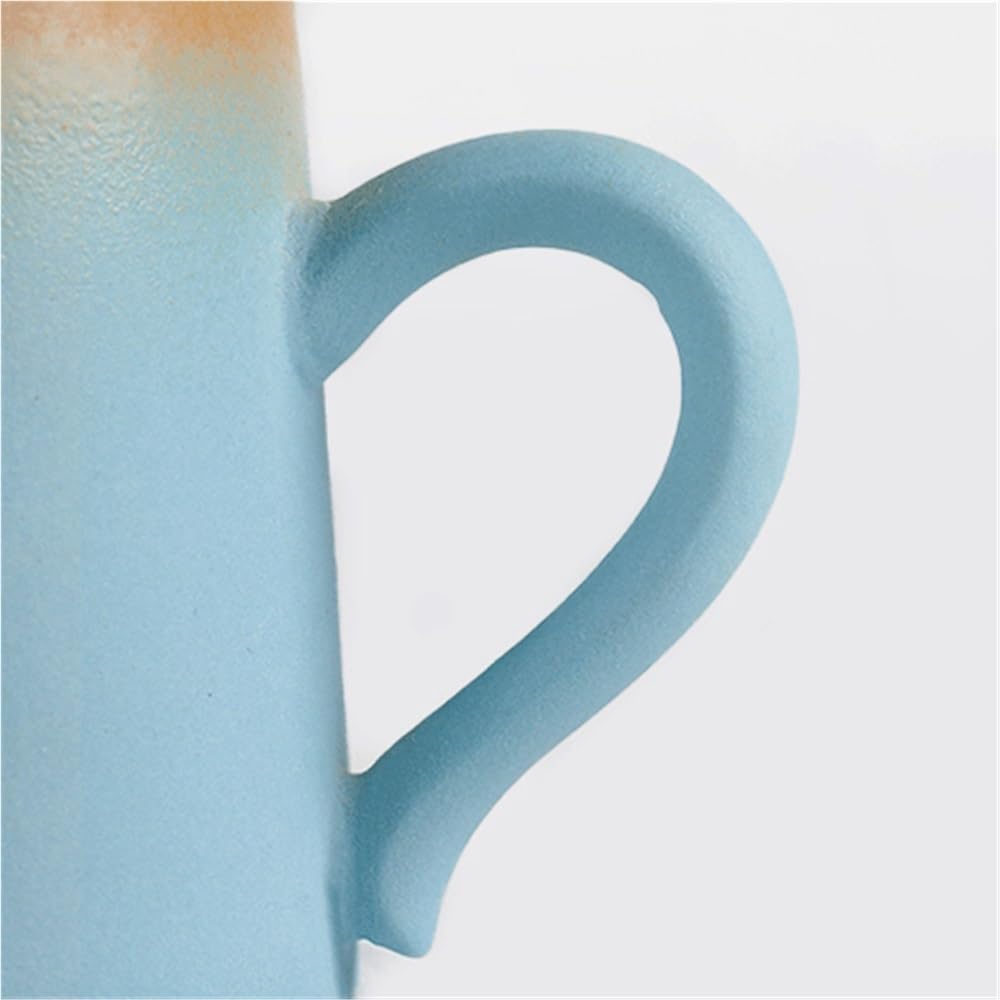 Kaffeetassen Kaffeetassen-Set in Mirror Lake Blue, 1er-Set, Keramiktasse mit matter Textur, Fassungsvermögen 325 ml, for Milchkaffee im Büro Becher