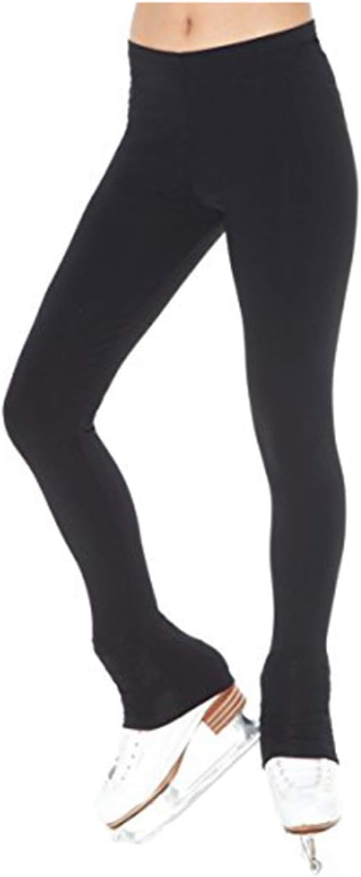 Mondor Girls Ladies Figure Skating Leggings - Ice Skating Black Leggings 4809