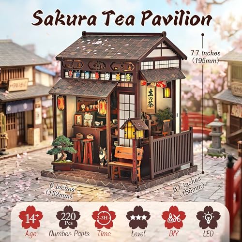 Lynnuo Sakura Tea Pavilion Book Nook Kit thumbnail 2