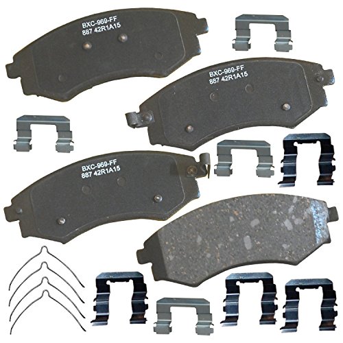 Image of Bendix Premium SBC887 Ceramic Front Brake Pads for Hyundai Elantra 2006-2005, Tiburon 2001, Kia Magentis 2002-2001, Optima 2002-2001