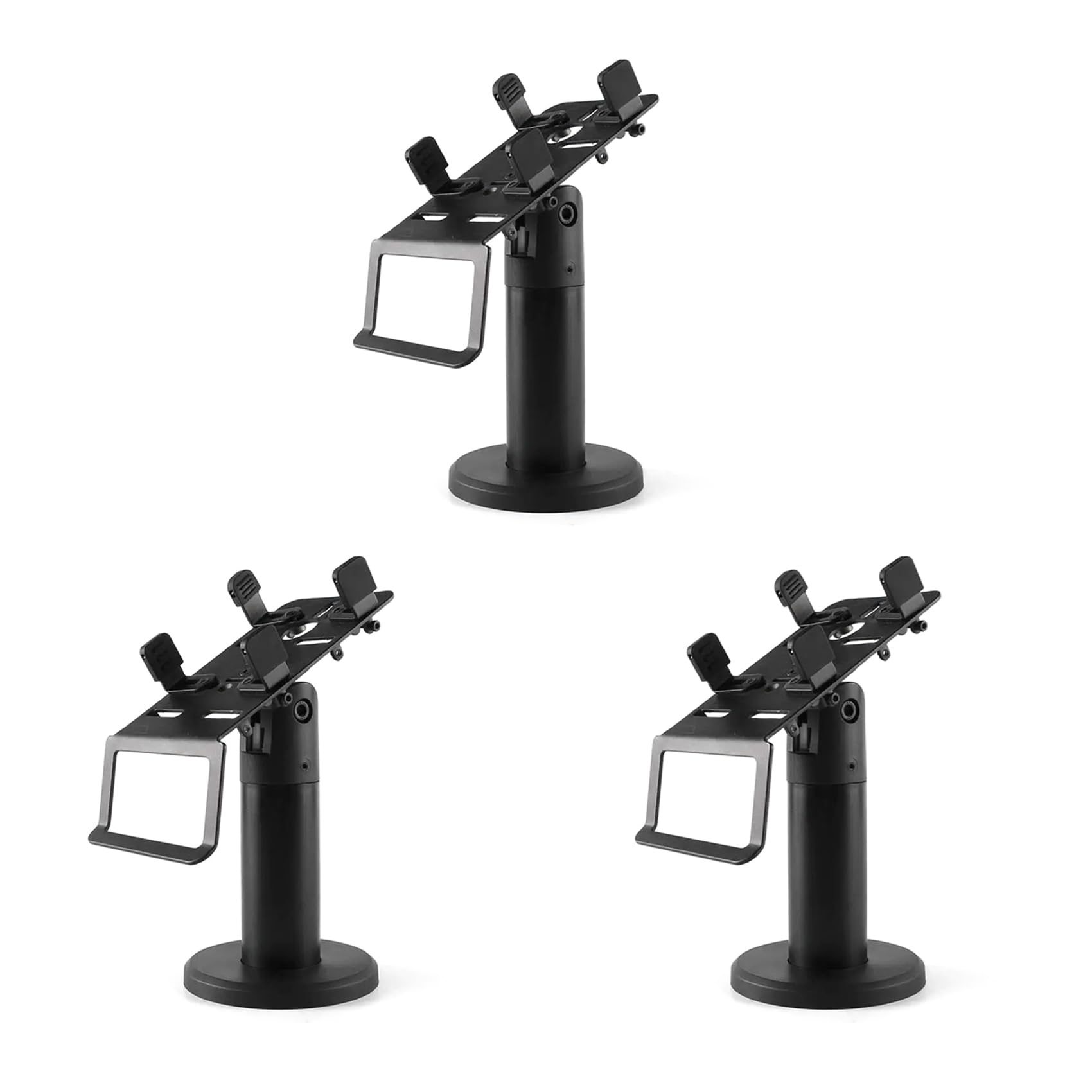 3X Supporto Macchina Punto di Vendita Supporto Display Rotante a 360 Gradi Supporto di Sicurezza Supporto Artigli Punto di Vendita Regolabile e Flessibile