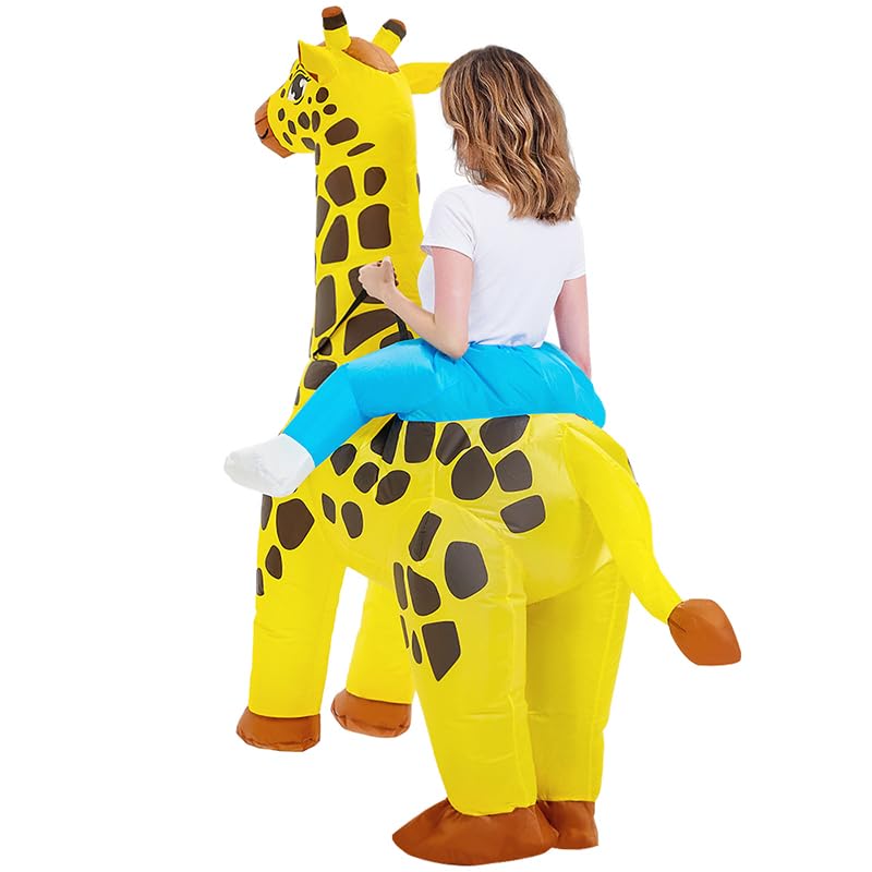 Costume girafe gonflable confortable pour rester libre de bouger - 6