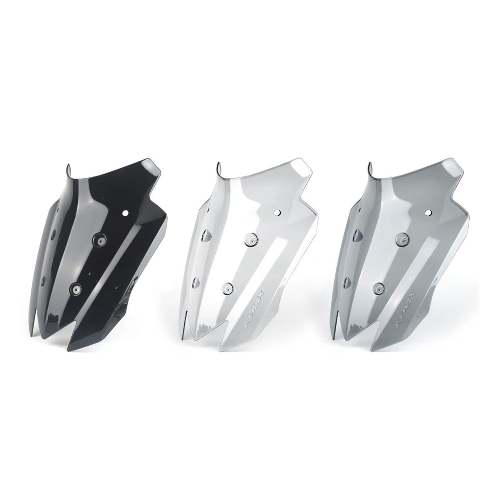 Piastra guida for parabrezza for accessori moto competitivi aggiornata | Compatibile con Yamaha NMAX 155 dal 2020 in poi(Black)