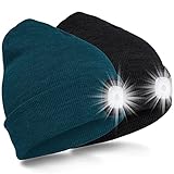 【Waschen und Abnehmbar】LED licht verfügen über eine wasserdichte IP44-Qualität.Drücken Sie das LED-Licht, um Mütze zu entfernen und waschen. Die Mütze ist reversibel. Sie können das LED-Licht abnehmen, die mütze umdrehen und aufsetzen.