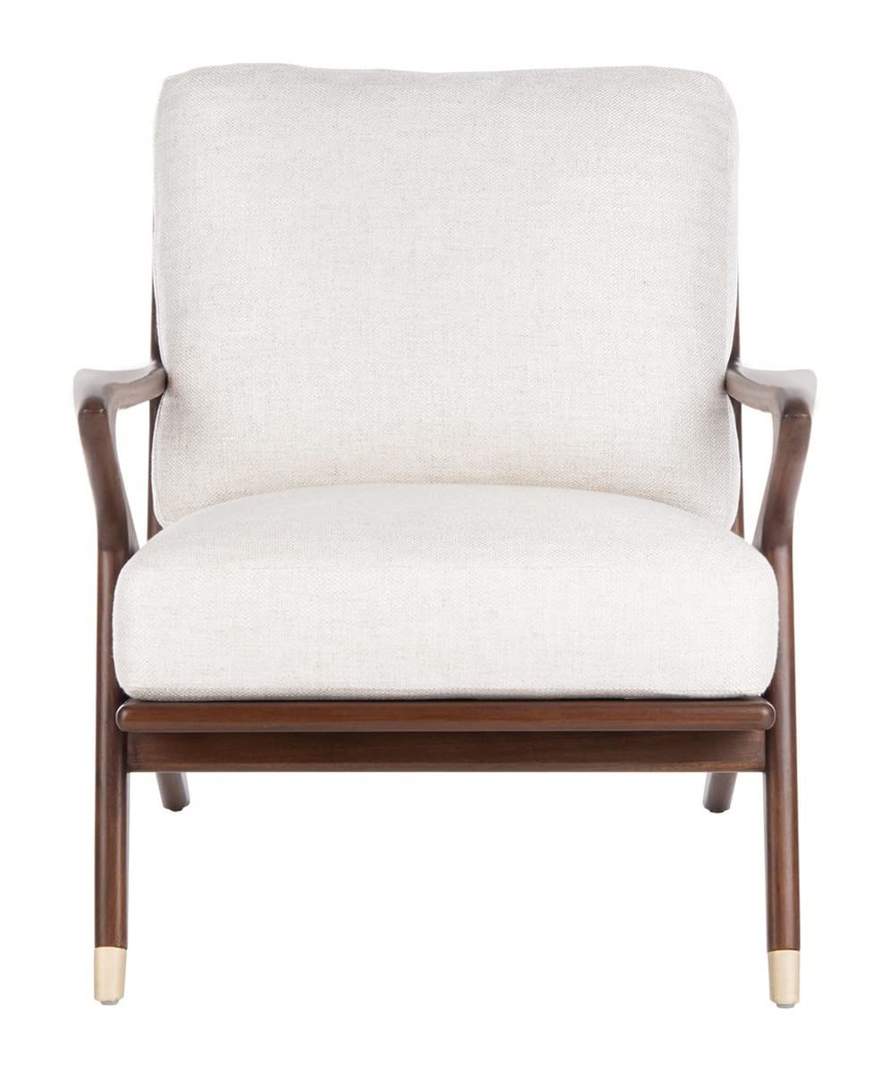 Safavieh Couture Home Killian Mid-Century Modern Cream Accent Chair