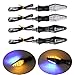 USeeworld 4 piezas Intermitentes moto Led de Ambar e Azul,Led Indicador Intermitentes de moto,Universal para Moto Scooter Quad Cruiser Off-Road