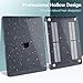 DONGKE for MacBook Air 13 inch Case 2021-2018 Release A2337 M1 A2179 A1932, Bling Plastic Hard Shell Case & Keyboard Cover Only Compatible with MacBook Air 13 inch Retina Fits Touch ID, Sparkly Black