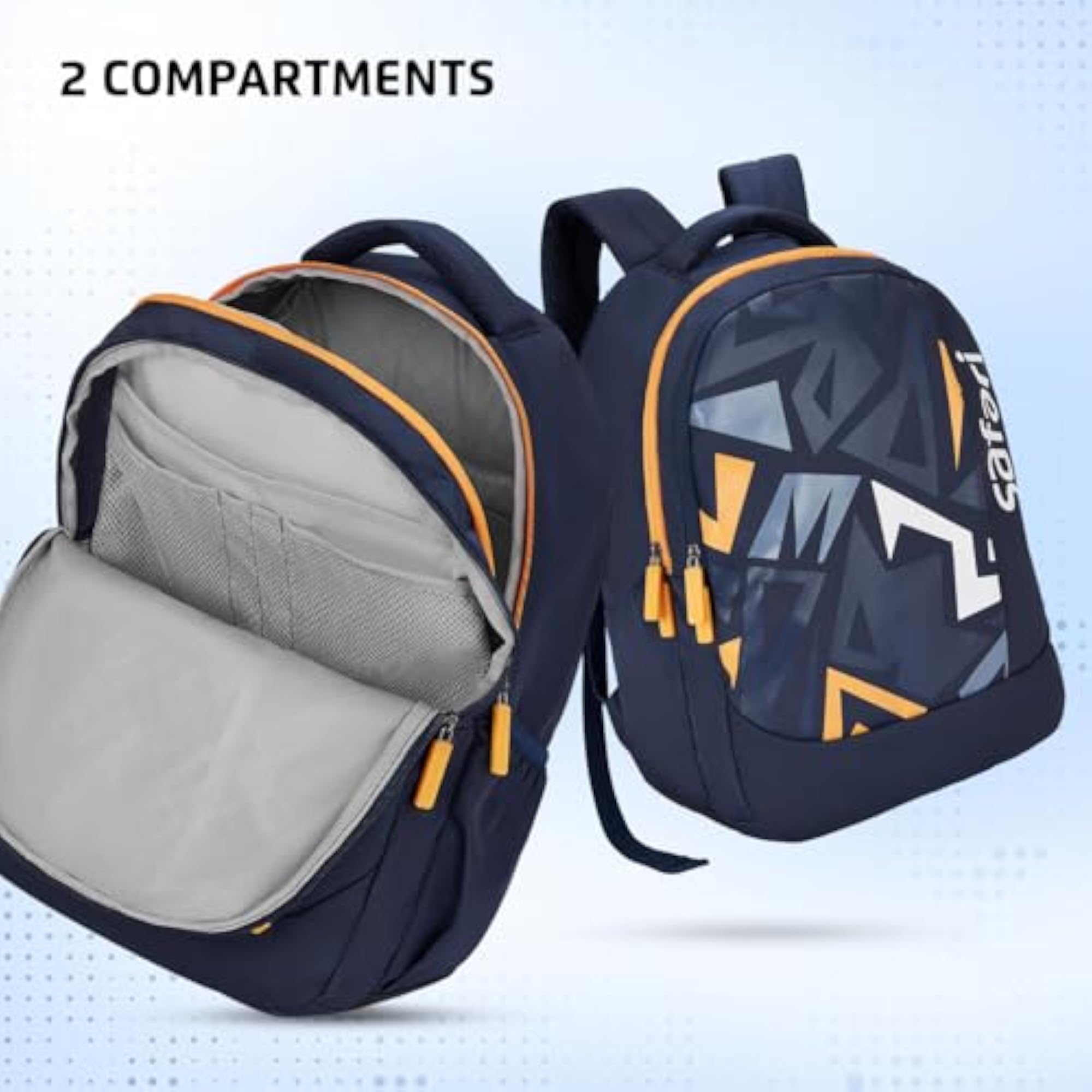 Casual Printed Backpack with Raincover for School