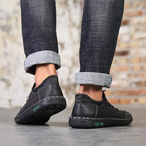 LZDZN Mens Casual Shoes for Men's Leather Loafers Boat Dress Driving Men Black Brown Yellow White Big Size Wide Summer Breathable Fashion Walking Work Office Business Male Handmade - Image 5