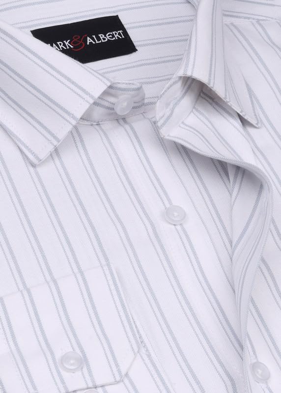 Image of Men's Striped Cotton Formal Shirt