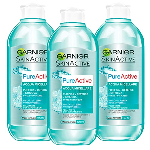 Démaquillant micellaire Garnier SkinActive sans parfum effet nettoyant et purifiant