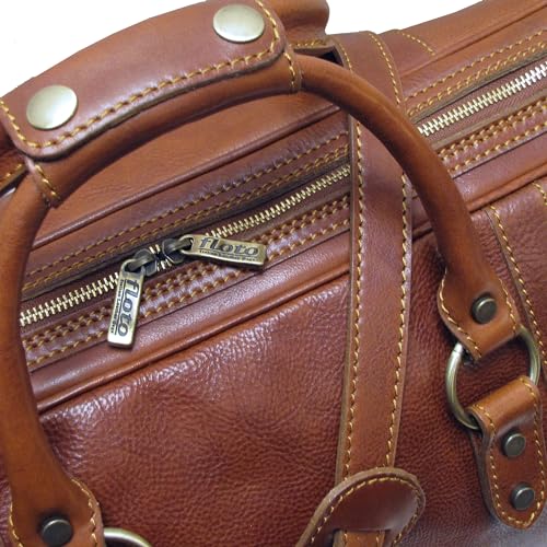 Floto Roma Leather Duffle Bag – Italian Handmade Carry-On Travel Bag3