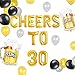 JeVenis Set von 18 Prost bis 30 Jahre Luftballons Prost bis 30 Jahre Banner Prost und Bier bis 30 Jahre Banner 30. Geburtstagsfeier 30. Jahrestag 30. Geburtstagsschild