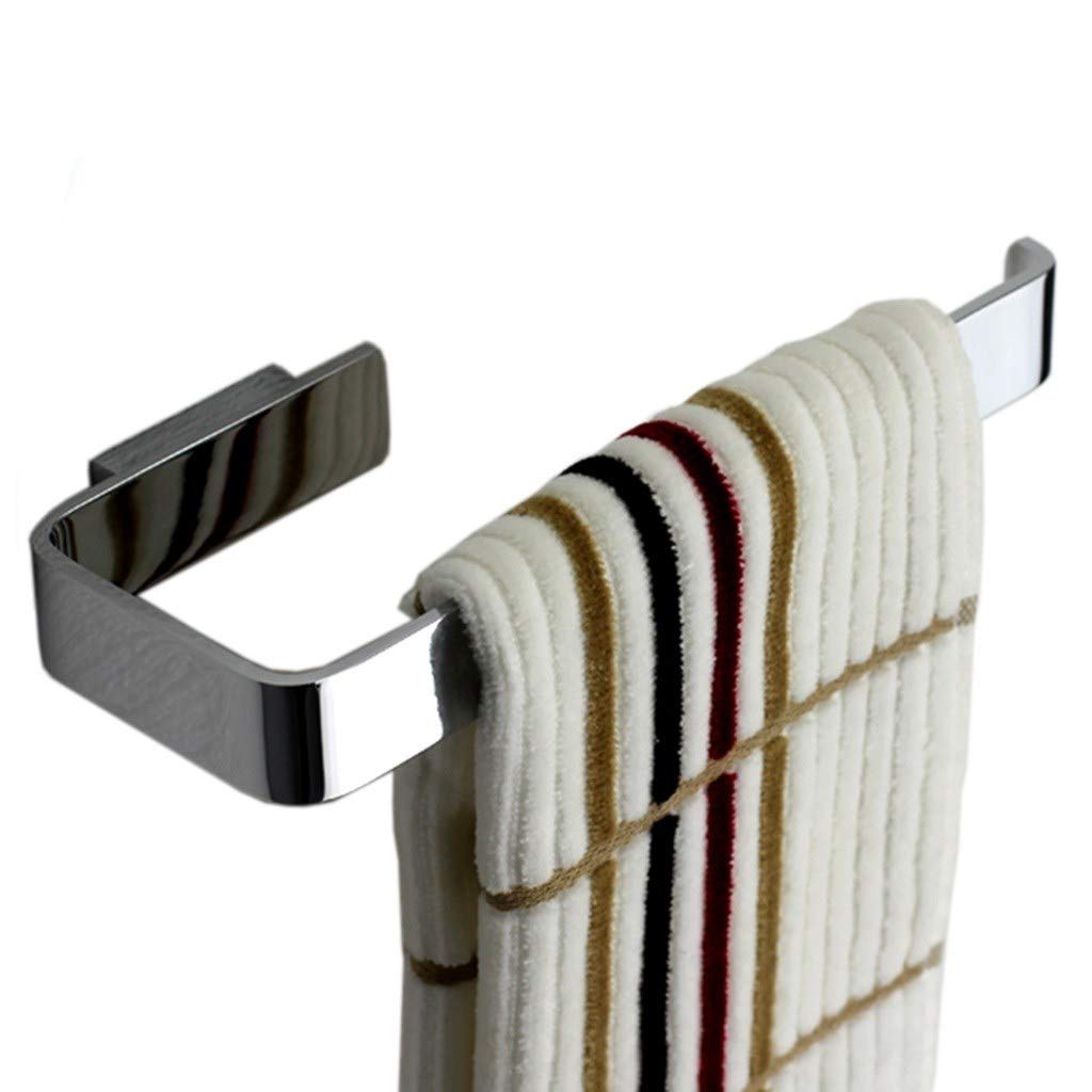 Portasciugamani, Portasciugamani da Bagno Portasciugamani in Rame Anello per Appendere Portasciugamani Portasciugamani Gratuito Punch Bagno Portasciugamani ad Anello, Premium Chrome (Colore: