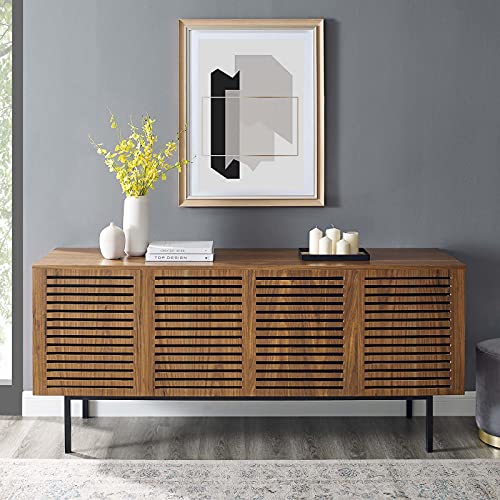 Modway Parker 73" Tall Wood Tv Stand In Walnut #TOP7