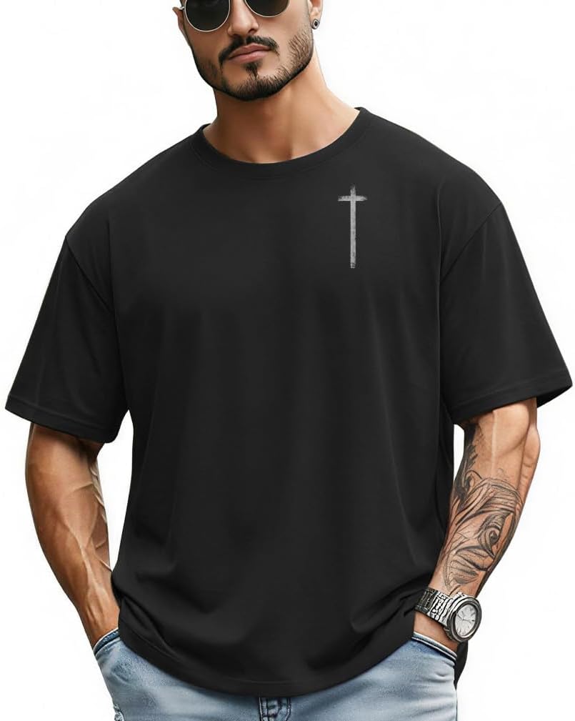 Men's Jesus Christian Shirts Graphic Printed Religious Christ Tshirts God Faith Regular Fit Casual Church Clothes - Image 5