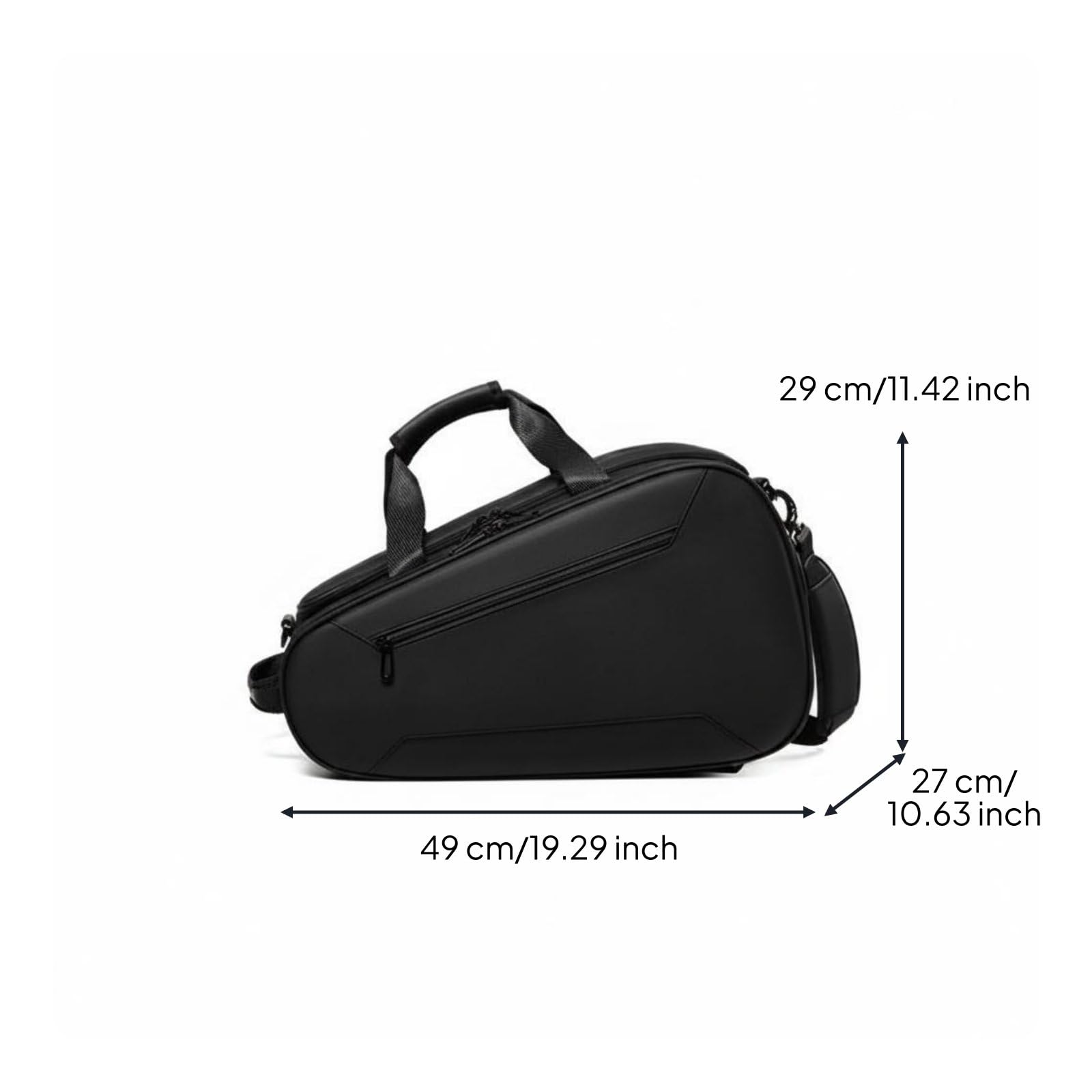 perfk Portacañas Deporte Bolsa para Raquetas Tenis Pádel Bádminton Mochila de Hombro y Mano con Superficie Hidrorrepelente Adecuado para Entrenamiento Partidos Viajes Diarios