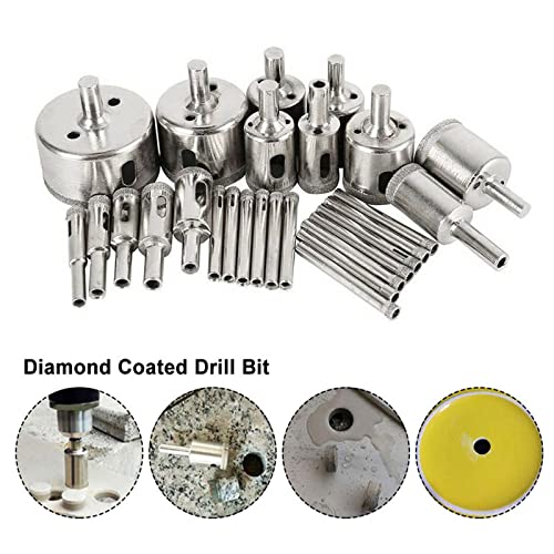 Juego de 30 brocas diamantadas para cerámica y vidrio miniatura 2