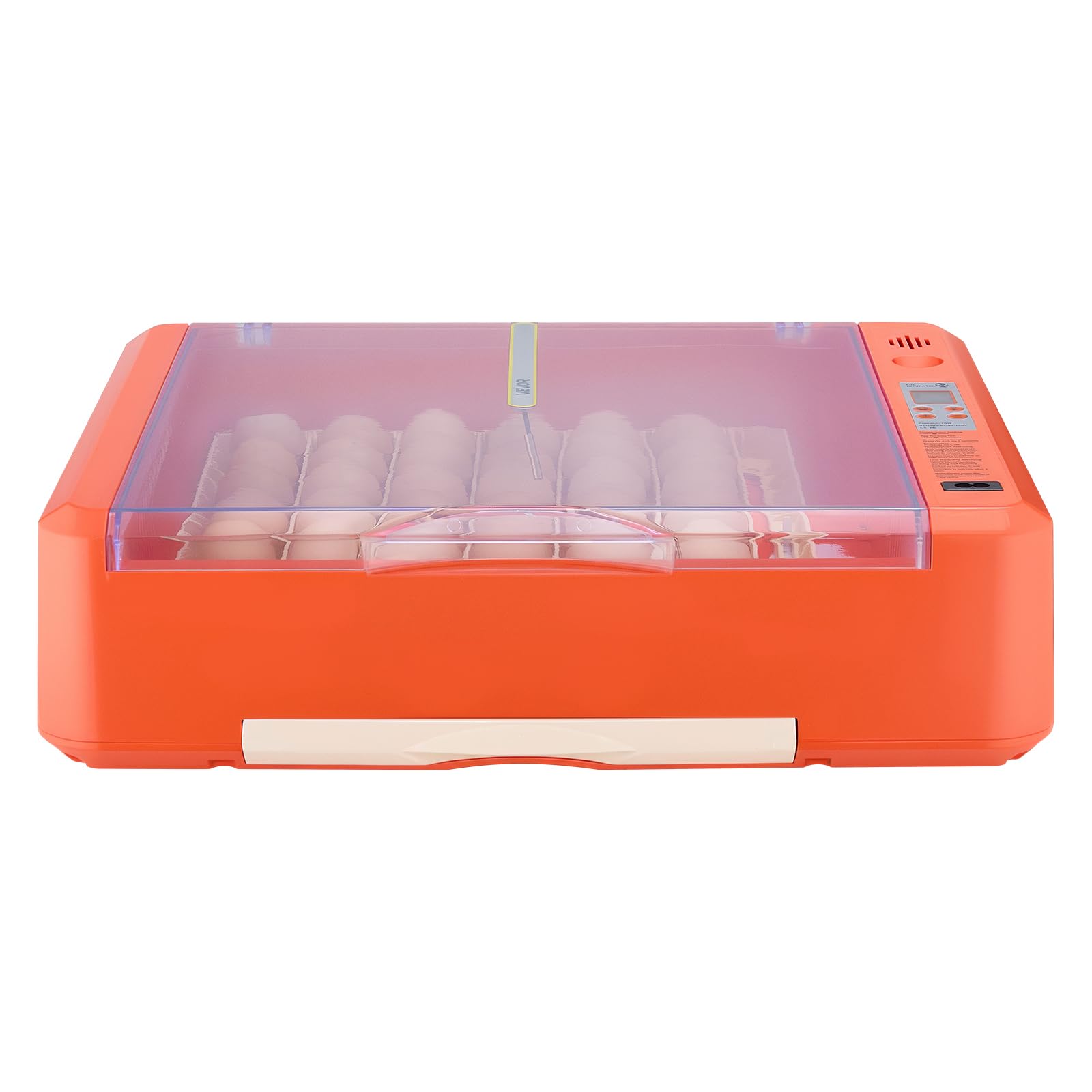 VEVOR Incubatrice da 36 Uova con Candela a LED, Display della Temperatura e Controllo Automatico dell'Umidità, Finestra Trasparente con Vista a 360°, per la Schiusa di Pulcini, Anatre, Oche