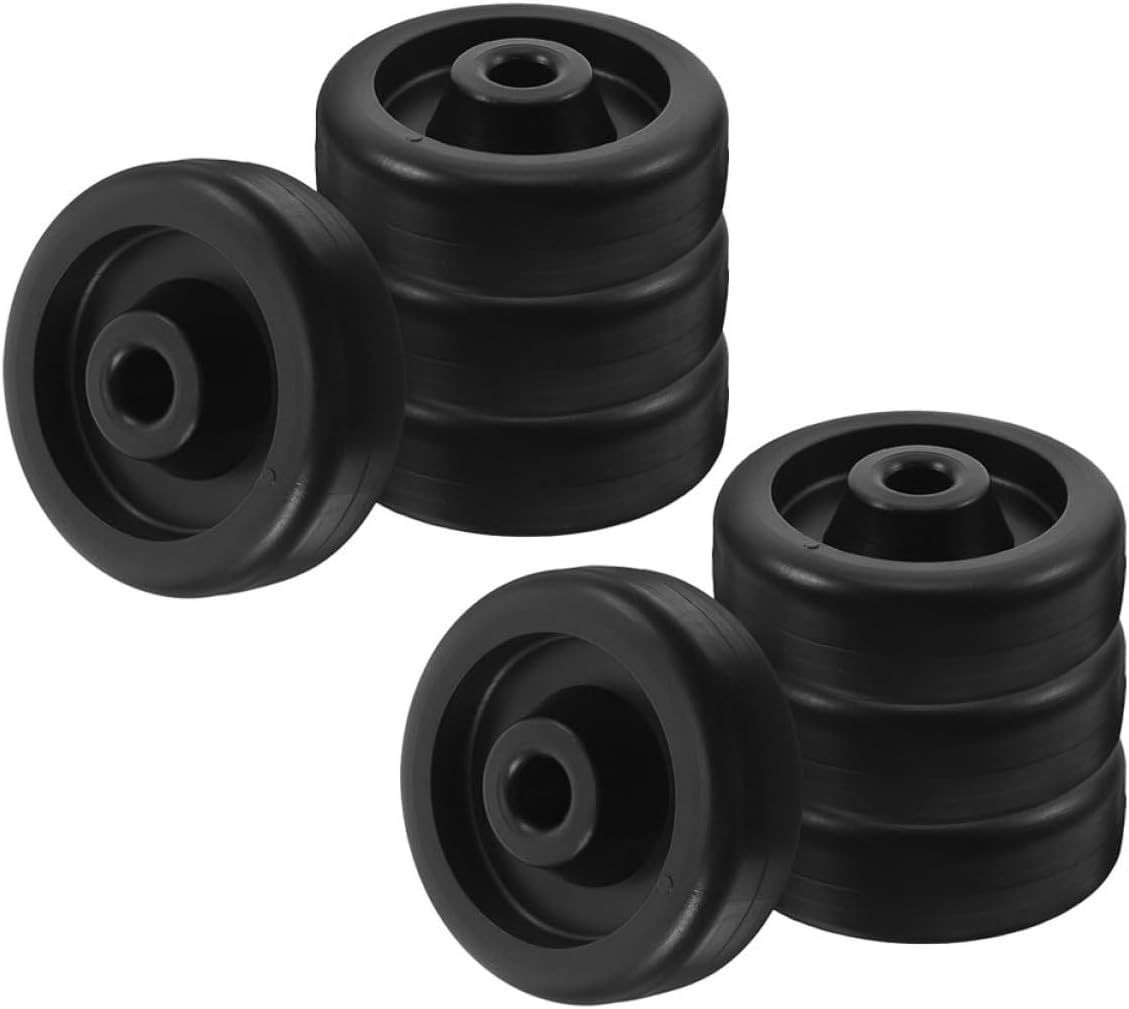 CHILDWEET 8pcs Gym Roller Wheels Exercise Machine Wheels for Treadmills Exercise Bikes with Inner Diameter for Smooth Maneuverability