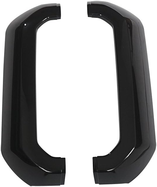 NINTE for 2011-2016 Ford F-250 F-350 F-450 F-550 Super Duty - ABS Painted Black Front Grille Cover - 4pcs（NOT the Replacement）