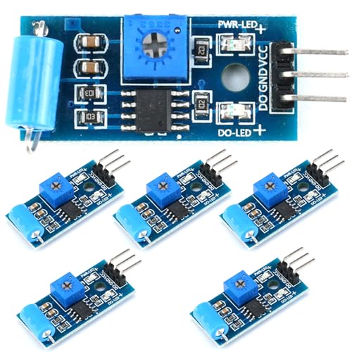 Listening in Wind: Adaptive Features Explained 7 JESSINIE 6pcs SW-420 Vibration Motion Sensor Detection Module for Arduino Alarm System Projects
