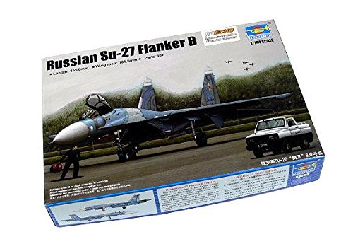 RCECHO® TRUMPETER Aircraft Model 1/144 Russian Su-27 Flanker B Scale Hobby 03909 P3909 with RCECHO® Full Version Apps Edition
