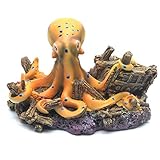 Sscon Aquarium Fish Tank Decoration Emulational Octopus Aquarium Decor Ornaments