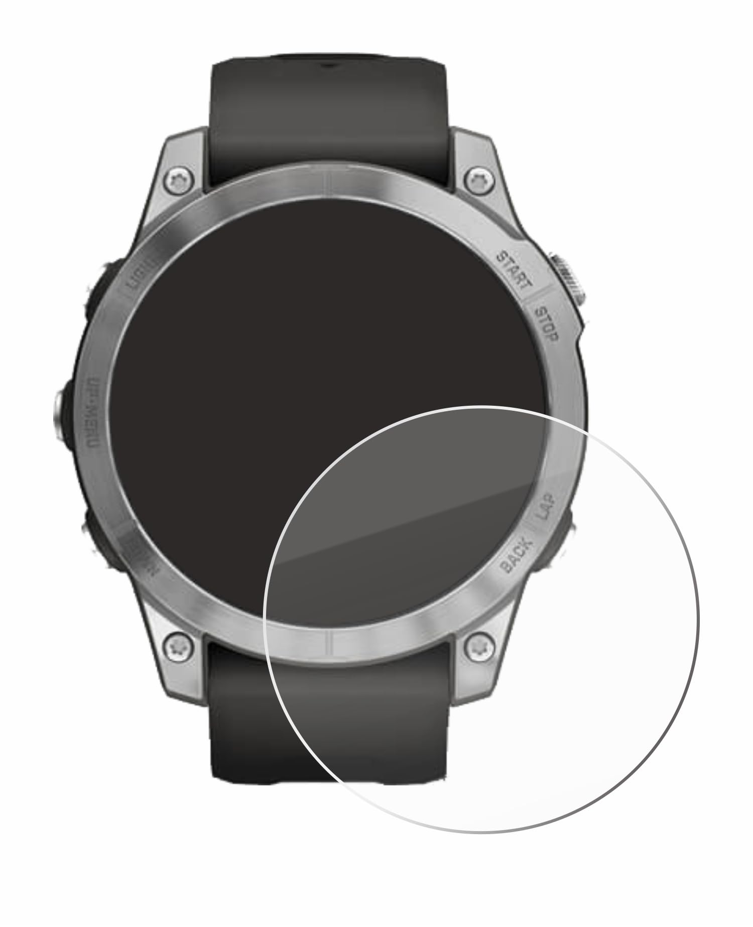 Savvies Tempered Glass Screen Protector for Garmin Fenix 7 Pro Solar
