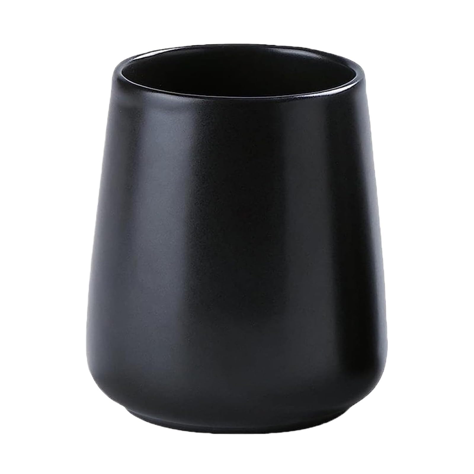 Porta Spazzolino Decorazione, Portaspazzolino For Bagno Organizzatore Di Dentifricio In Ceramica For La Casa Multifunzione Moderno(Black)