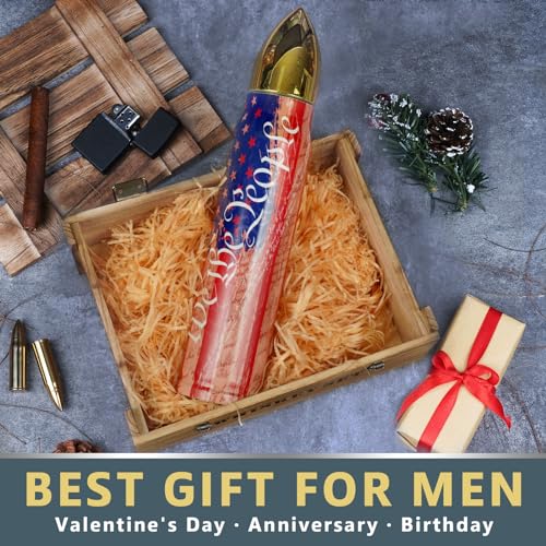 Funslive We the People American Flag, 250 Anniversary USA 34 oz Bullet Tumbler, Fishing Hunting Camping Mens Gifts Ideas, Gifts for Men Who Have Everything, Birthday Husband Him Men Gifts 2026 - Image 5