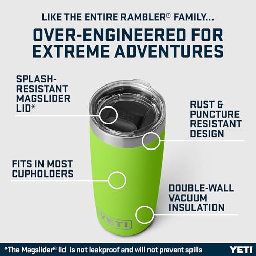 Image of YETI Rambler 10 oz (295 ml) Tumbler with Removable Magslider Lid, Stainless Steel Vacuum Insulated Coffee Cup, Venom
