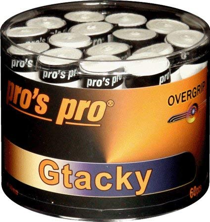 Pro 60 Pros Tenis Overgrip Gtacky Mangos De Raquetas Blanco