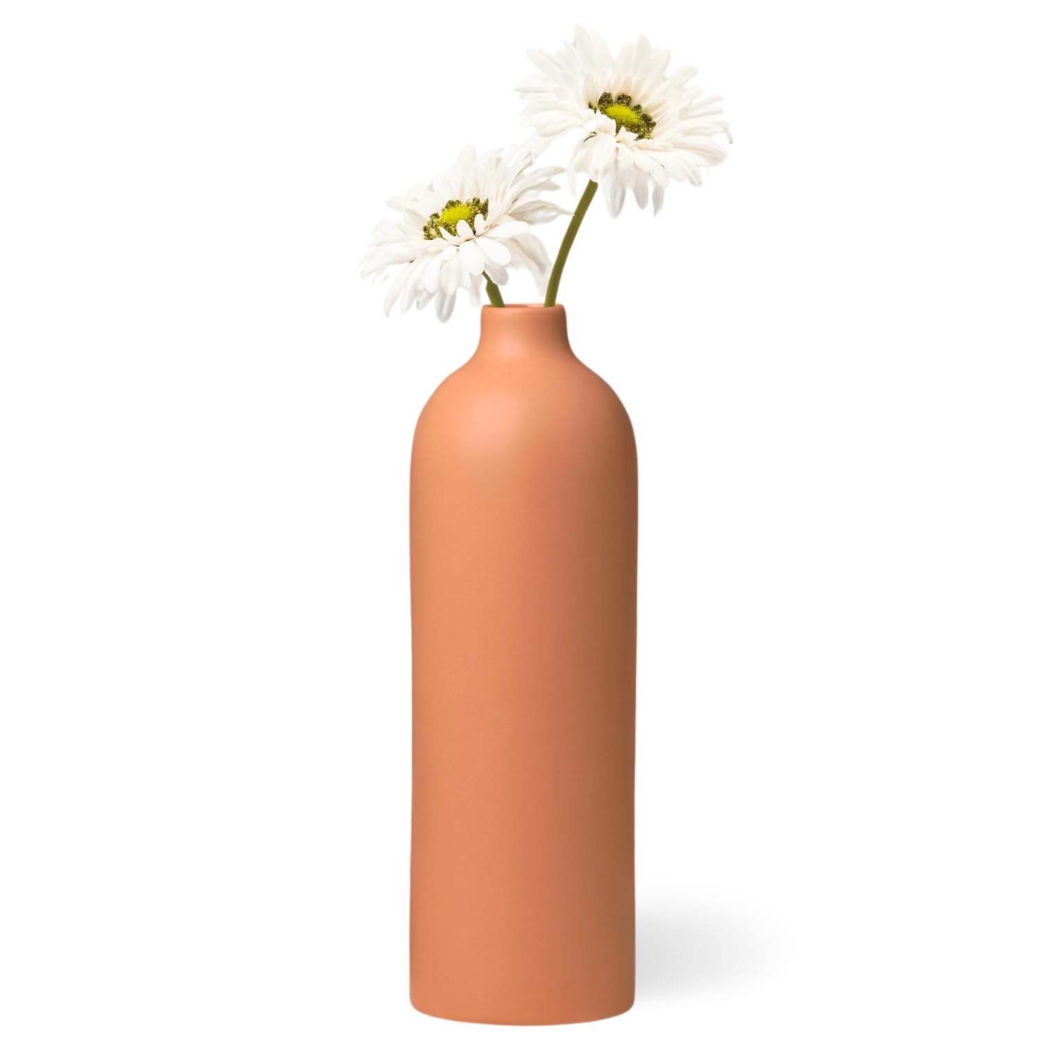 Komi Terrakotta-Vase 27,9 Cm Hoch – Moderne Blumenvase Mit Minimalistischem Design Für Tisch & Regal