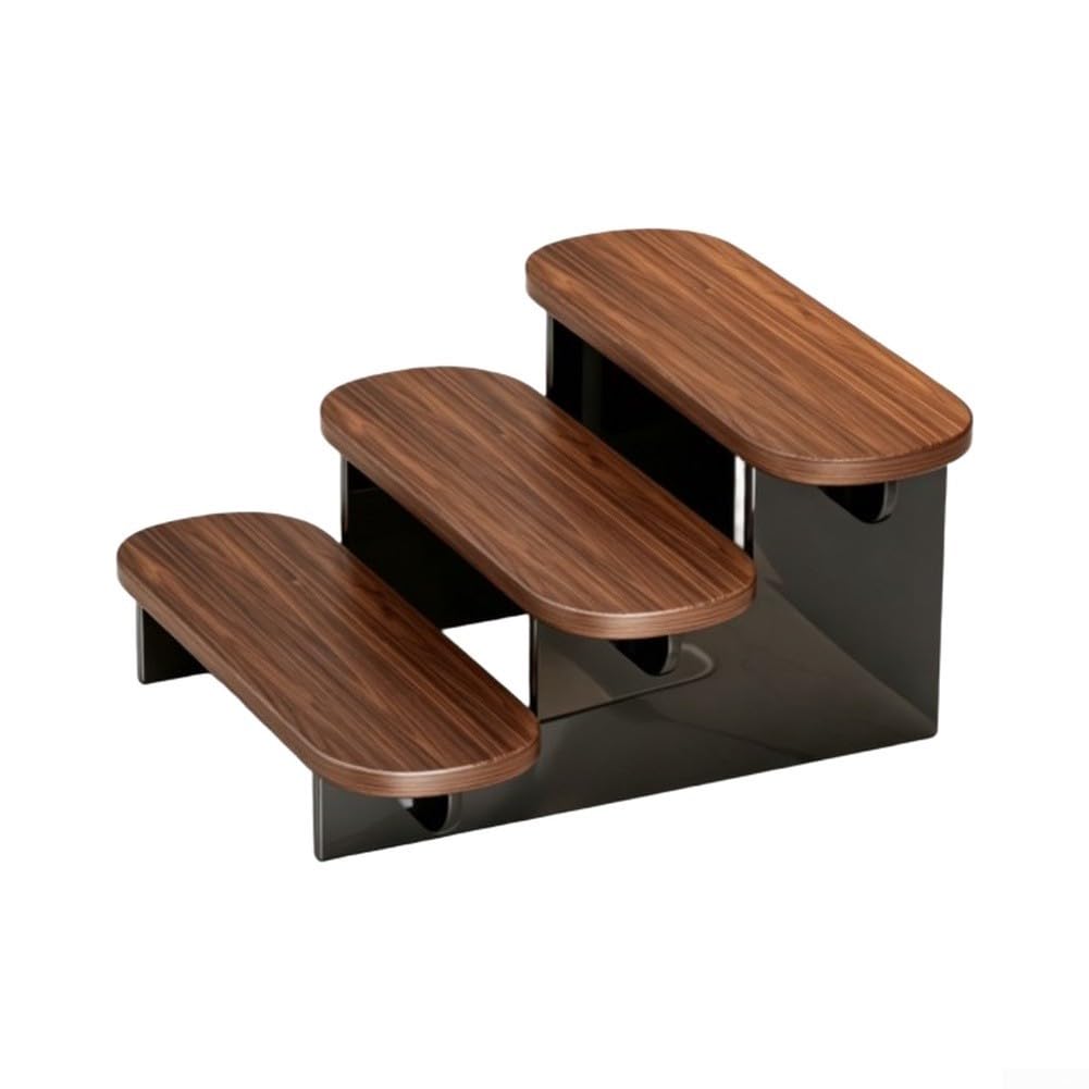 per scaffale Bagno 3 Livelli in MDF Nero 30cm per scaffale(black)