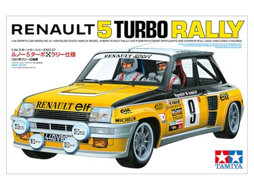 Kit Modelo Renault 5 Turbo 1975 Rally 1:24 Tamiya miniatura 2