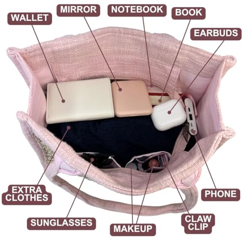 Bolso tote para mujer Myra, bolso de mano de lona estilo occidental miniatura 6