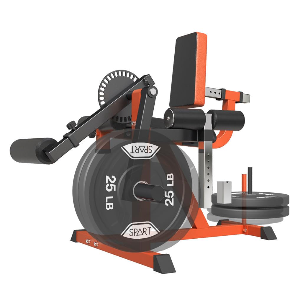 SPART Leg Extension and Curl Machine, Lower Body Special Leg Machine, Adjustable Leg Rotary Extension Machine, Leg Exercise Bench with Plate Loaded for Waist, Thigh, Home Gym Weight Machine
