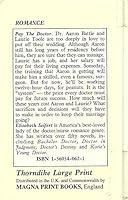 Pay the Doctor 1560540621 Book Cover