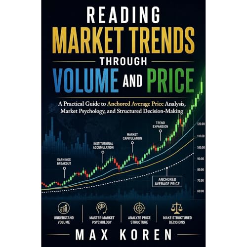 Reading Market Trends Through Volume and Price Audiolibro Por Max Koren arte de portada