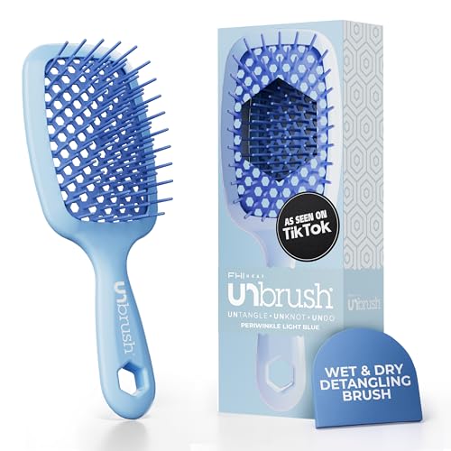 FHI Heat UNbrush Detangling Brush for Pain-Free Brushing on All Wet or Dry Hair Types — Durable...