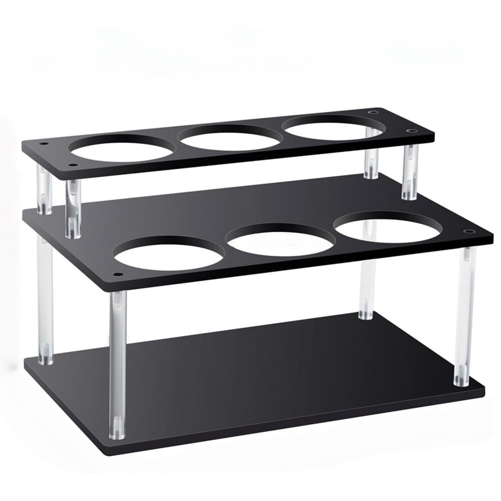 Organisateur de rack de sirop de café en acrylique à 6 niveaux pour comptoir