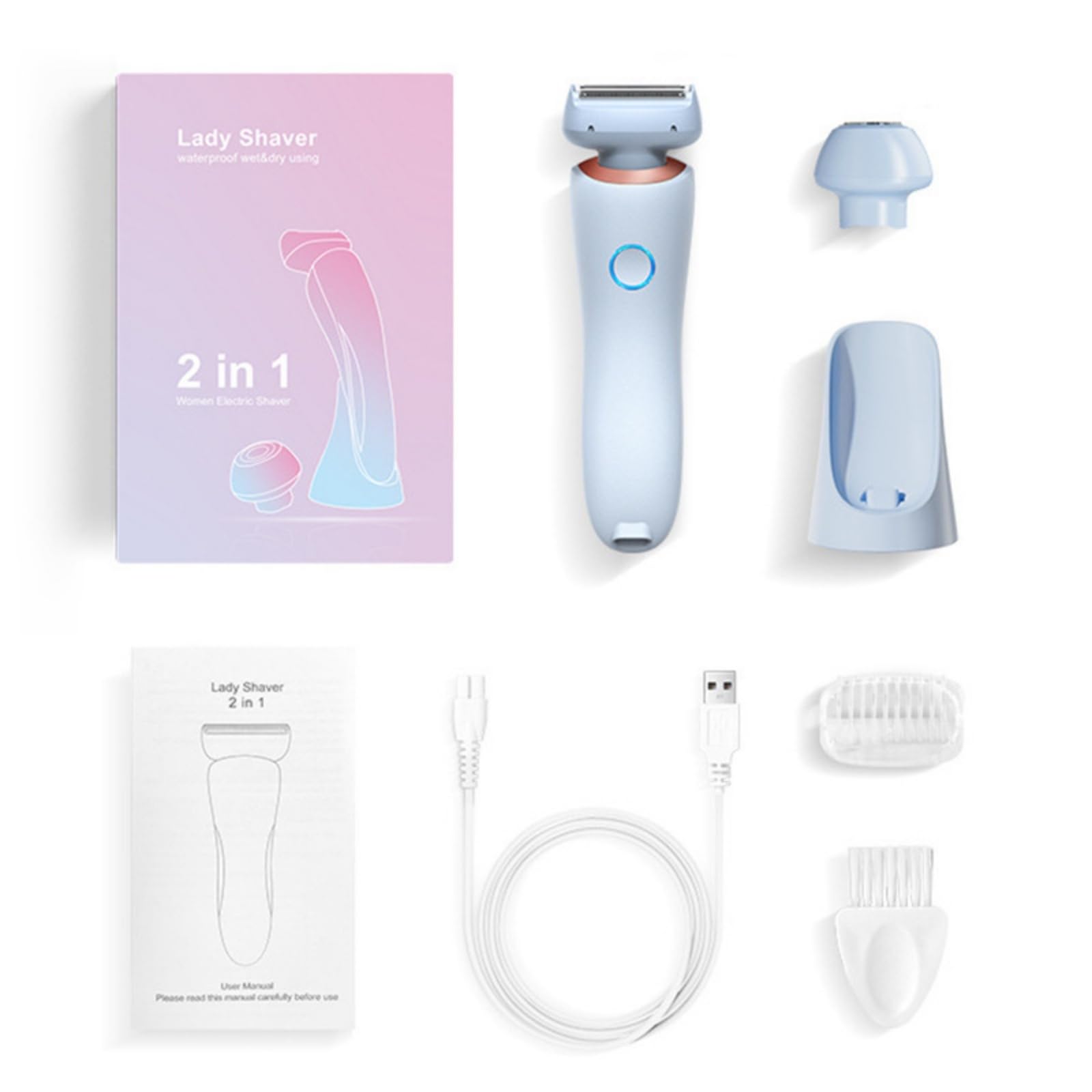 Depilo Luna Pro Sommer Set,IPX7 2 en 1 Wasserdichter