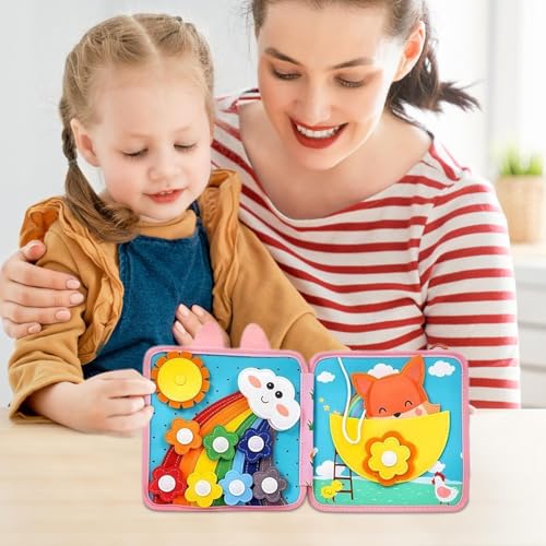 Mesa de aprendizaje temprano portátil de fieltro para niños 3
