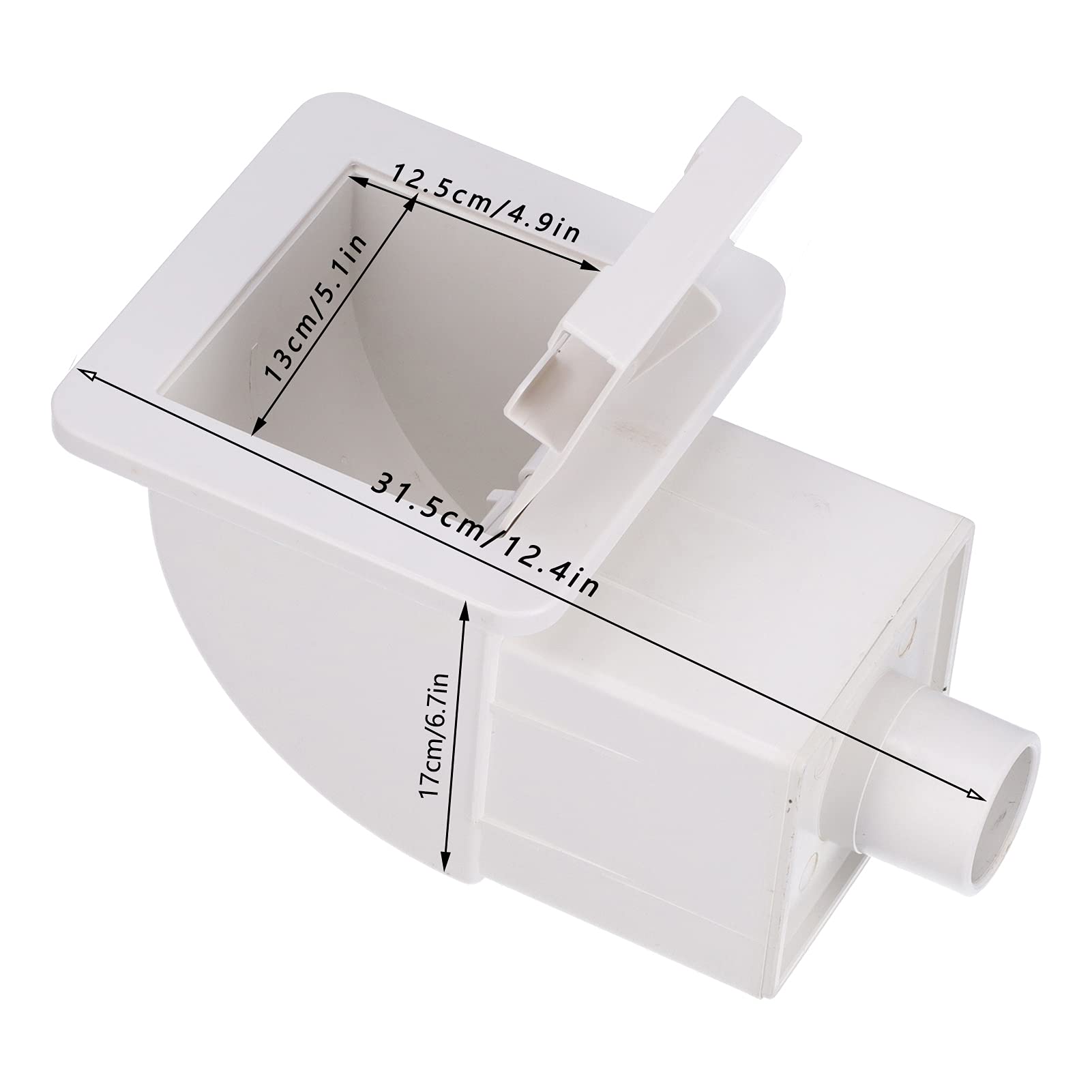 SKimmer para Piscina Kit de SKimmer de 1,5 Pulgadas, SKimmer para Piscina Molida con Pantalla de Filtro, Dispositivo de Aguas Residuales, Accesorio para Piscina, Equipo de SKimmer para Limpieza