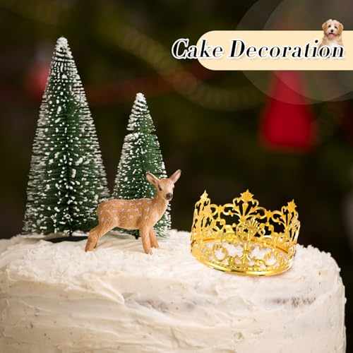 Talltalk Hundekrone, Kopfband, Haustier-Geburtstag, Party, Gold, Strass, Kunstperlen, Katzenkrone, Hut mit verstellbarem Riemen, für Welpen, Hochzeit, Haarschmuck, Foto-Requisite, Kostüm, Kleid, 4