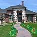 VictoryStore Yard Sign Outdoor Lawn Decorations: Shamrock Pathway Markers (12 Full Color) - St. Patrick's Day Yard Decorations w/ 24 short stakes