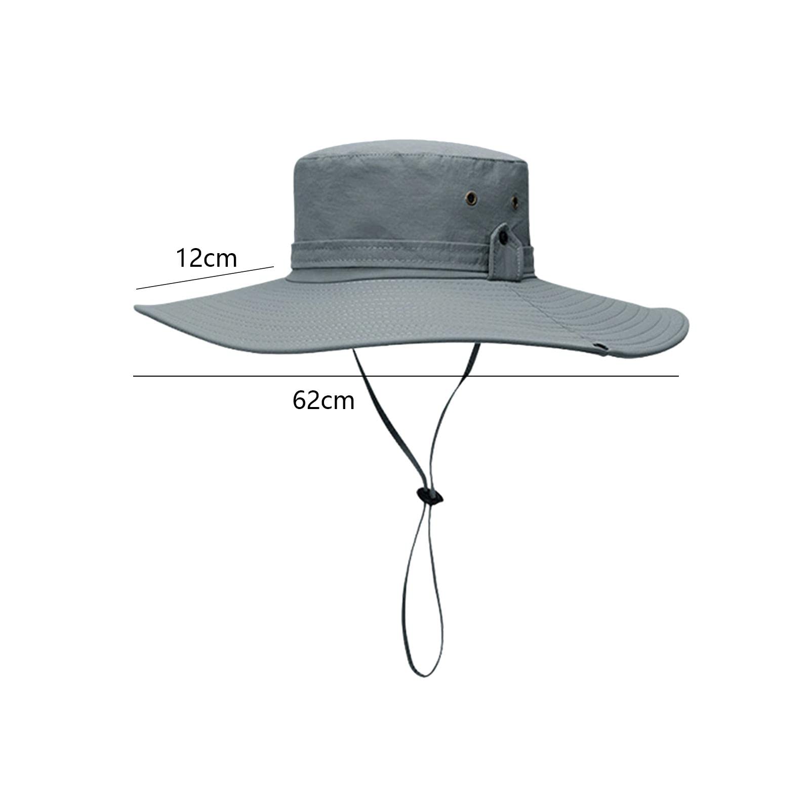 Amagogo Cappello da pescatore larga Visiera Unisex Quick Dry Comodo Leggero Cappellino da pesca estivo da pescatore Cappello da sole per pesca in, Stile a grigio chiaro