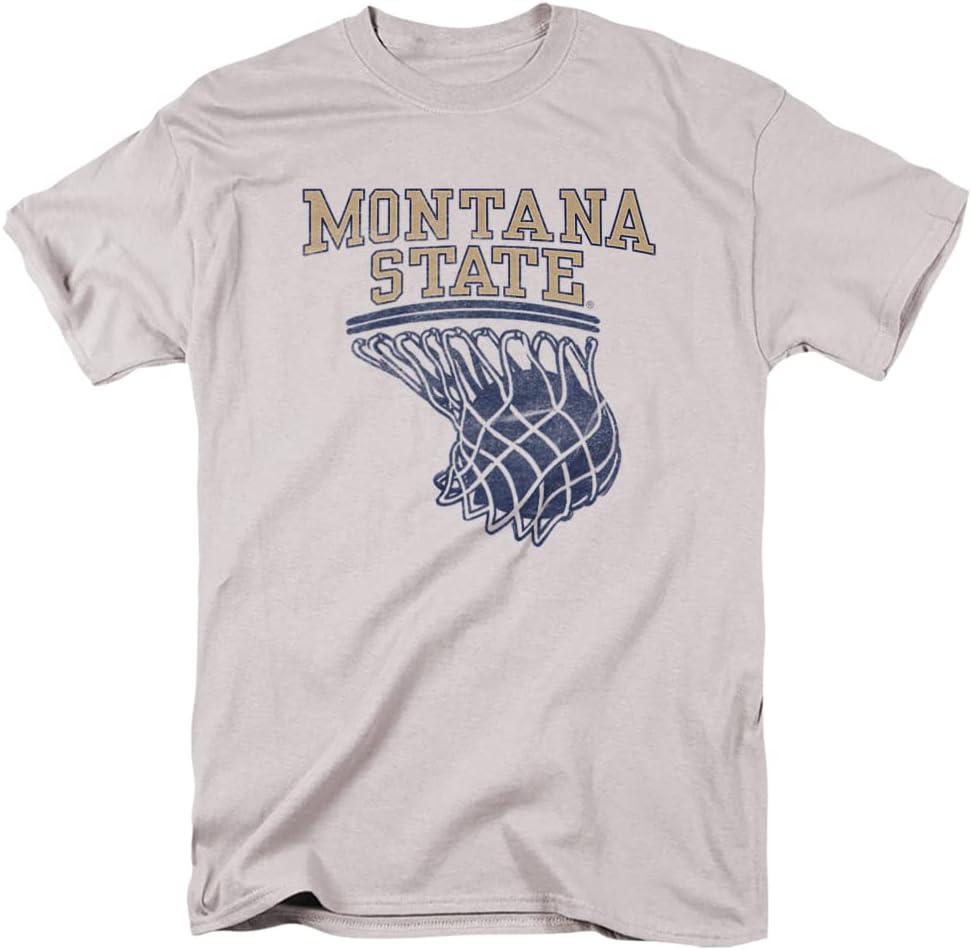 Montana State University Official Basketball Hoop Unisex Adult T Shirt