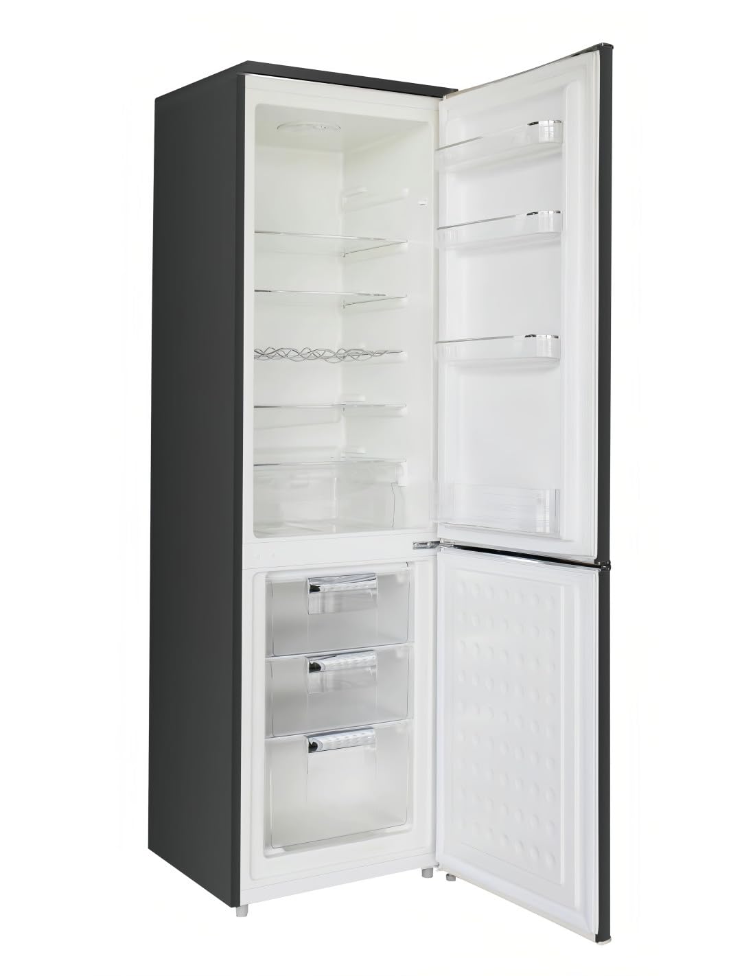 ALPHA Frigorífico Combi Pegasus Elite Pro-55, Cristal Negro, Cíclico.
